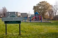 Ground-level view of Bayshore Tot Lot