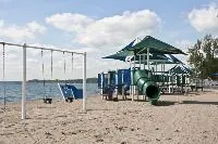 Ground-level view of Beachfront Park