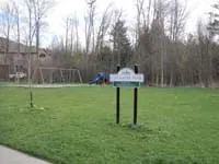 Ground-level view of Chickadee Park