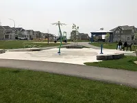 Ground-level view of Foxtail Green