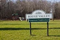 Ground-level view of Rouge Valley Park