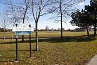 Ground-level view of St. Mary Park