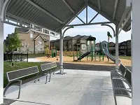 Ground-level view of Usman Green